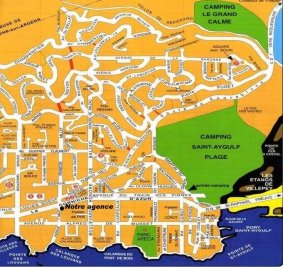 Plan d'accès à notre agence Century21 la Nouvelle Agence à saint-Aygulf